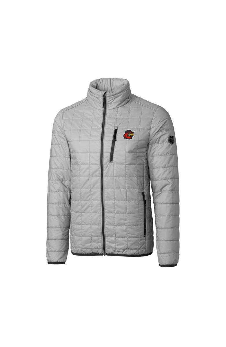 Cutter & Buck Men's Cutter & Buck Gray Rochester Red Wings Rainier PrimaLoft Eco Insulated Full-Zip Puffer Jacket, Alternate, color, 