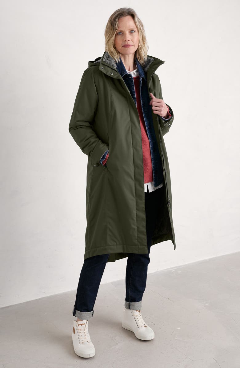 Seasalt Cornwall Janelle Waterproof Coat, Alternate, color, Woodland