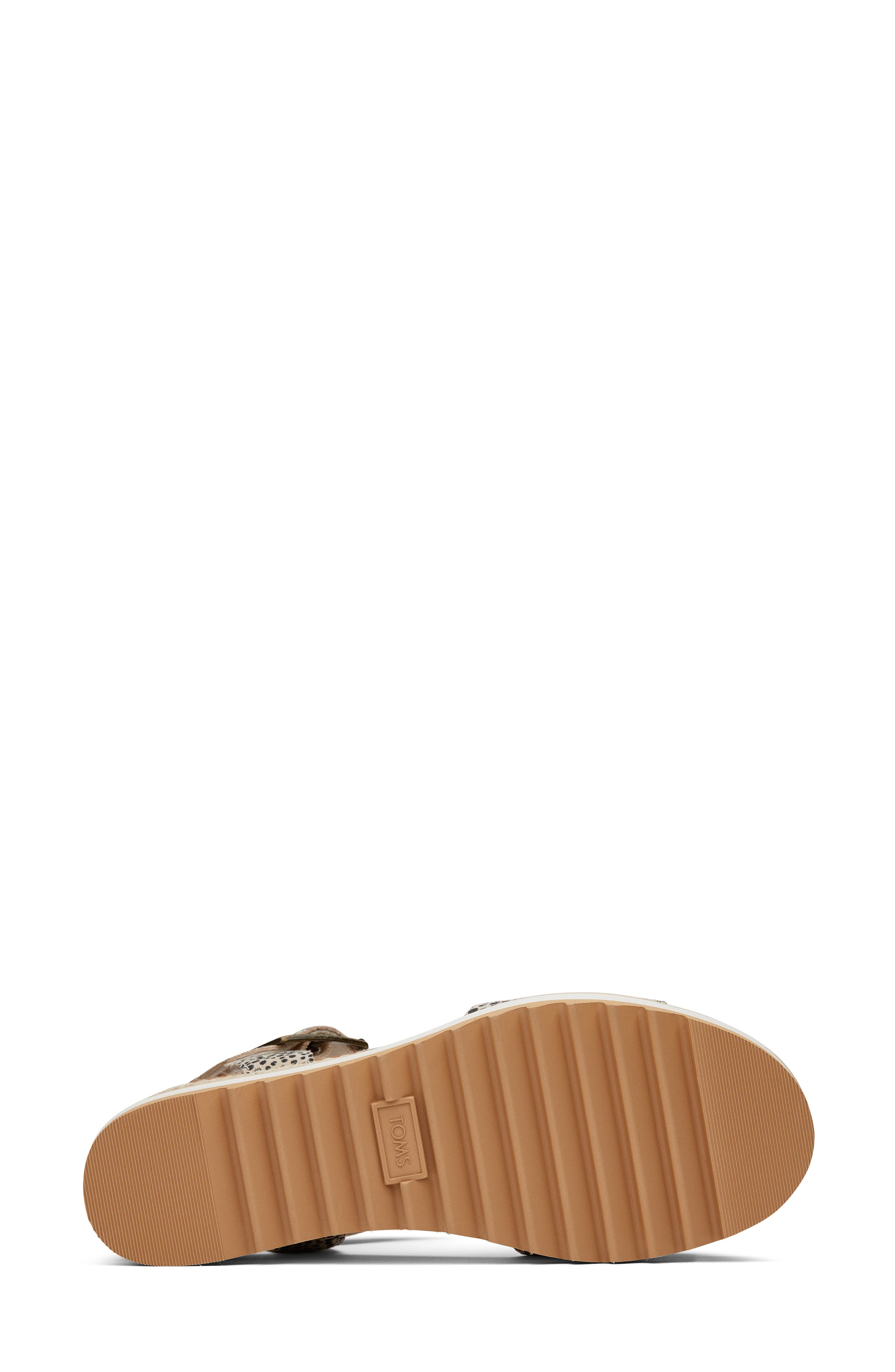 TOMS Diana Platform Wedge Sandal, Alternate, color, Brown