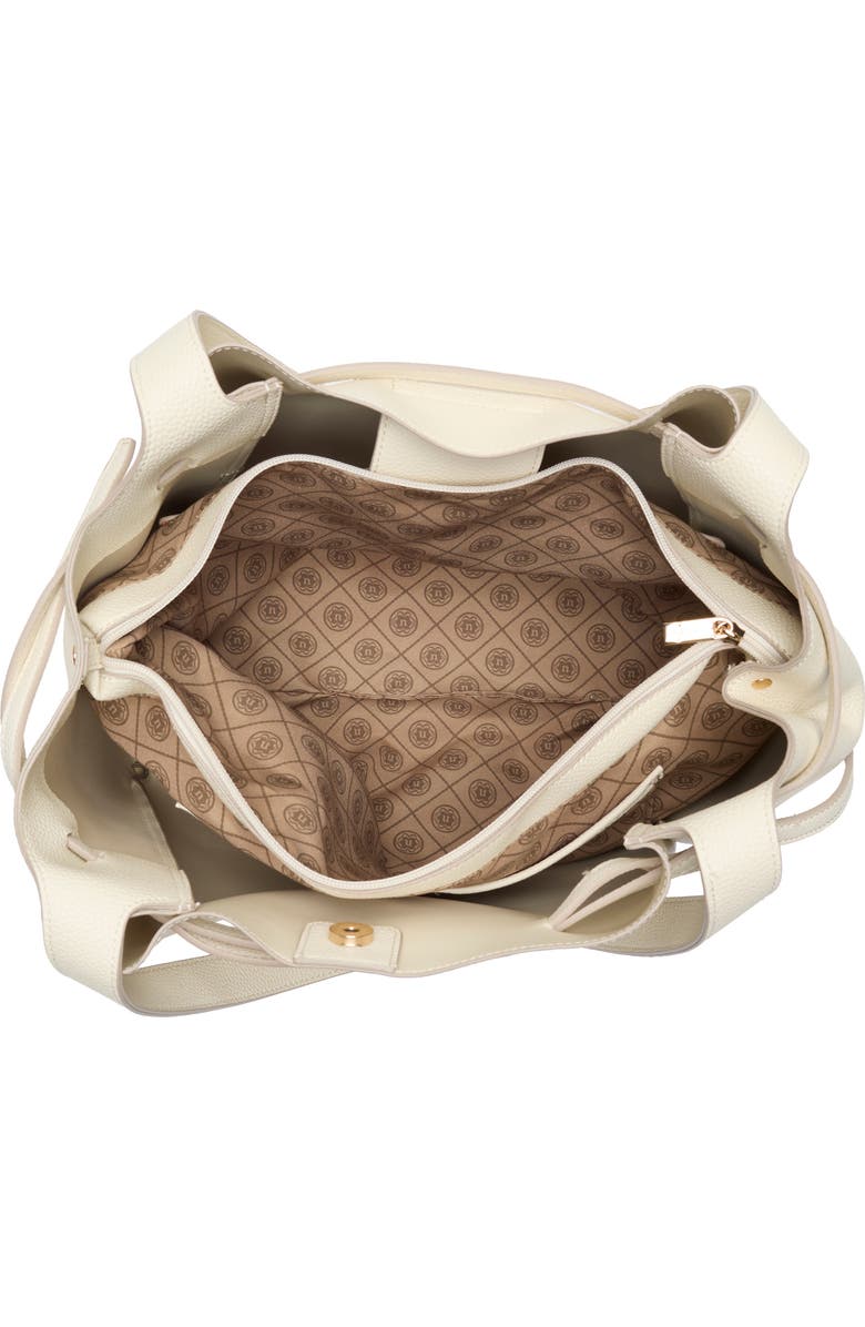 Nanette Lepore Laurel Belted Shoulder Bag, Alternate, color, Rice