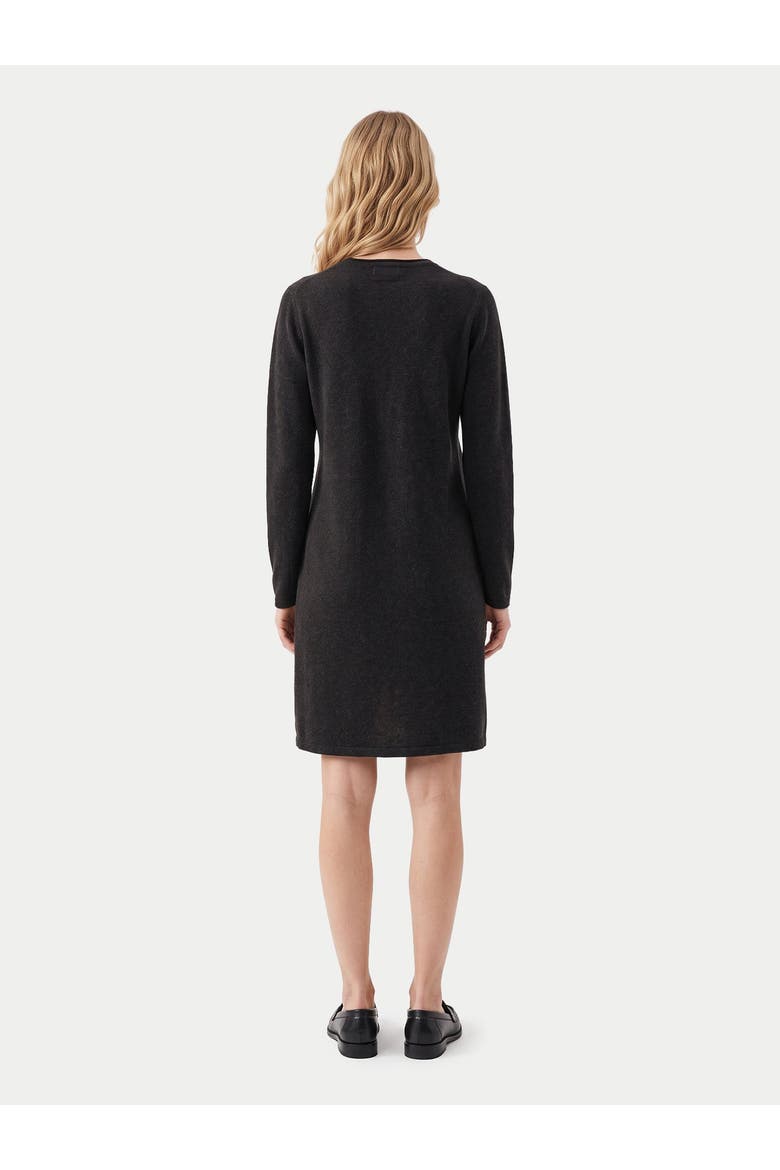 Cashmere A-line Knitted Dress, Alternate, color, olive brown