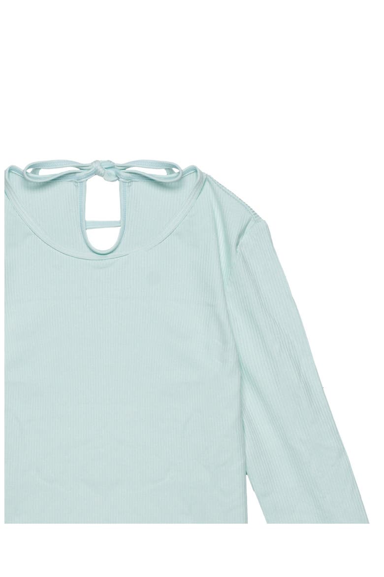 Freya Rib Long Sleeve Rash Guard Set, Alternate, color, Light-Green