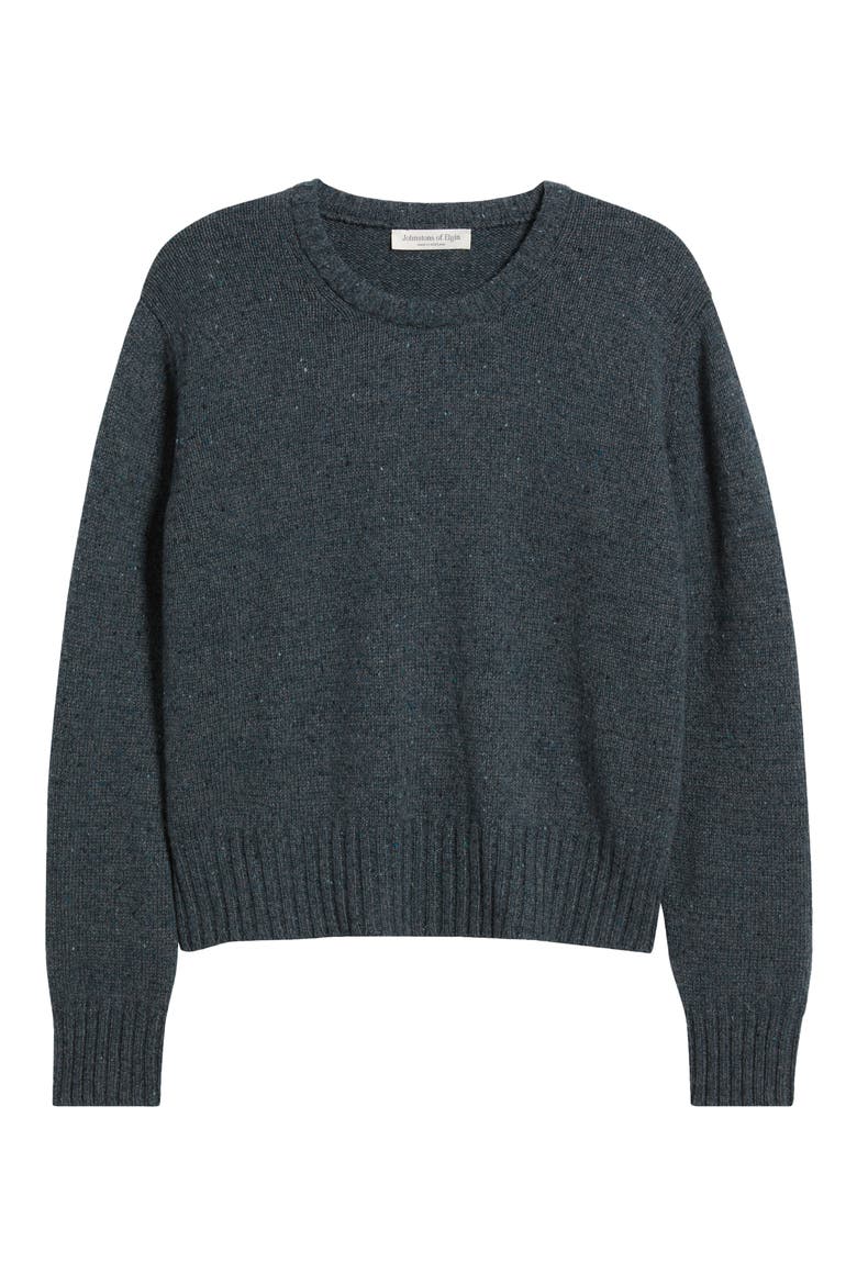 Relaxed Fit Cashmere Donegal Sweater, Alternate, color, STORM DONEGAL