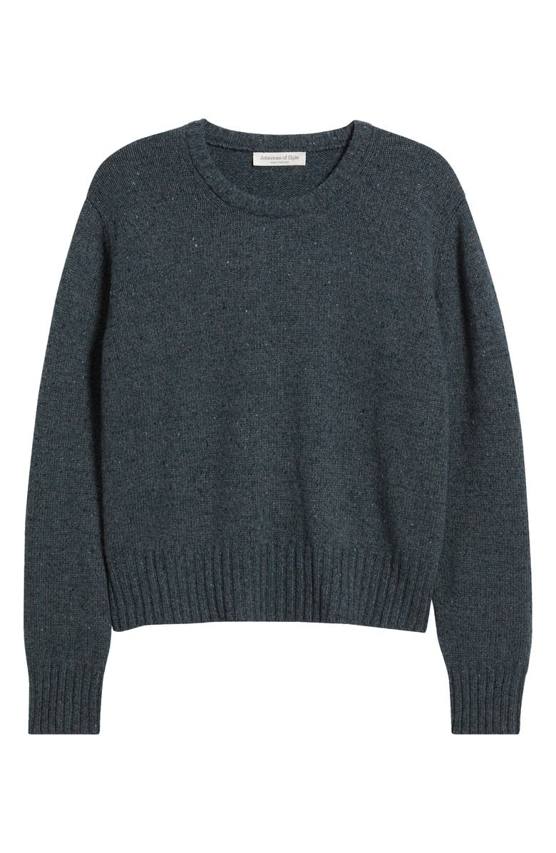 Johnstons of Elgin Relaxed Fit Cashmere Donegal Sweater, Alternate, color, Storm Donegal