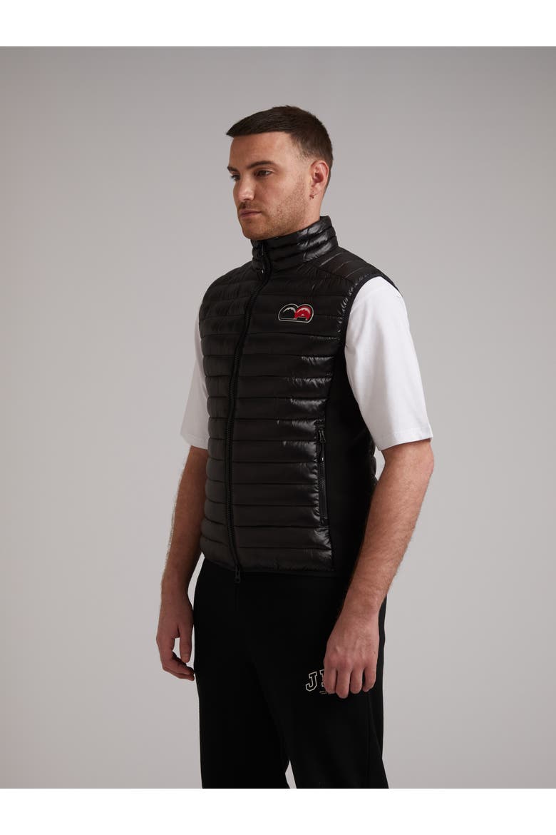 Sport L1Te Funnel Neck Gilet, Alternate, color, BLACK