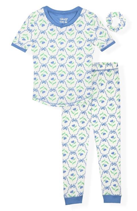Kids' 2-Piece Fitted Pajamas & Scrunchie Set (Little Kid)