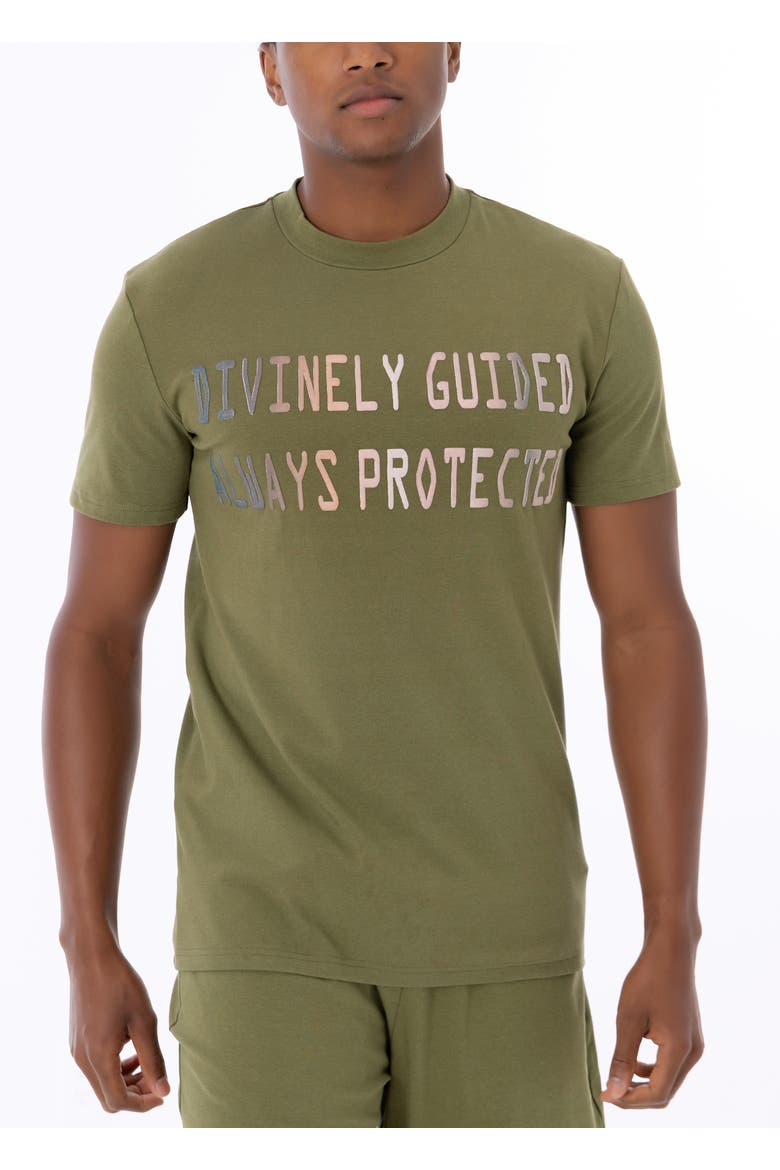 Divinely Guided T-Shirt, Main, color, Army