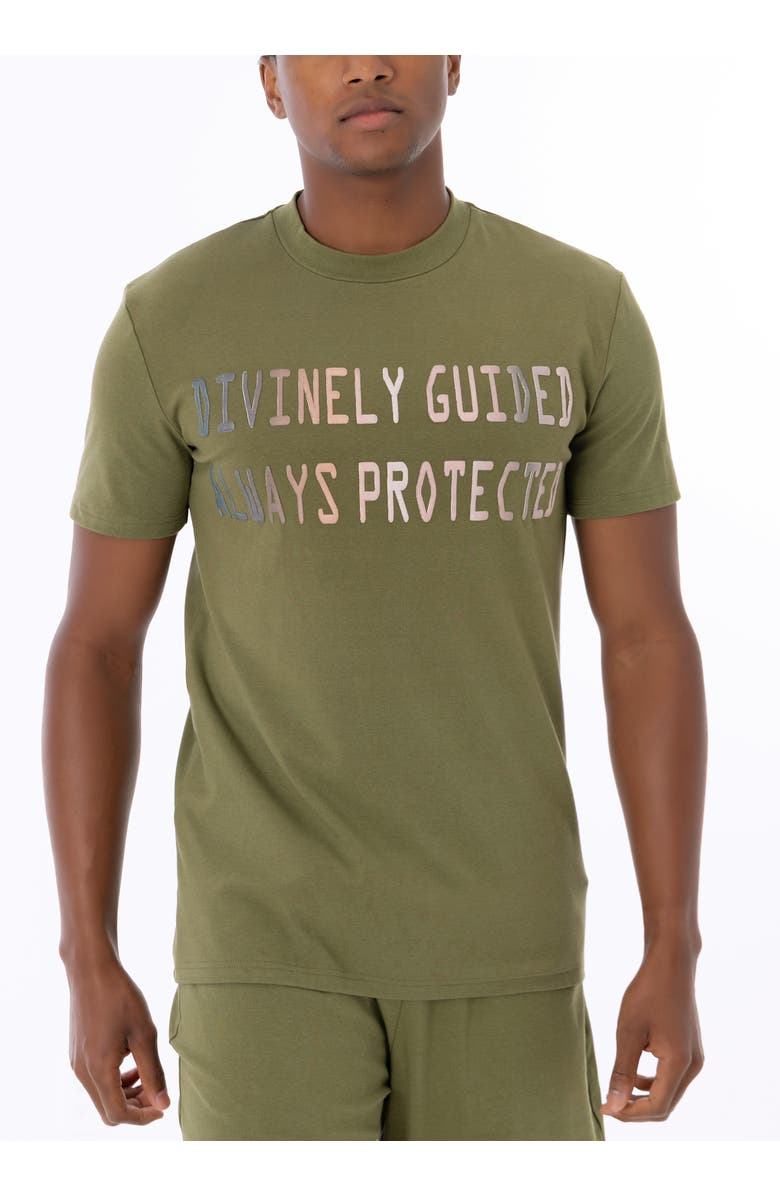 Dai Moda Divinely Guided T-Shirt, Main, color, Army
