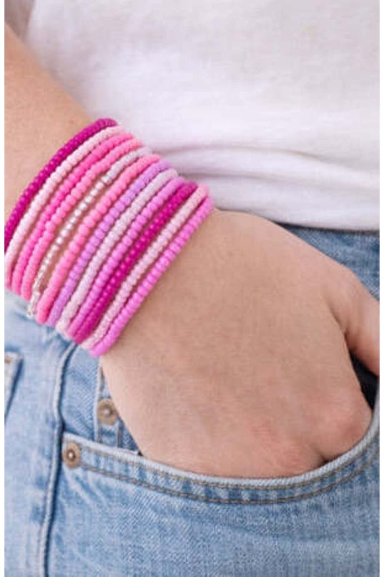 Italian Riviera Bracelets, Alternate, color, Pink