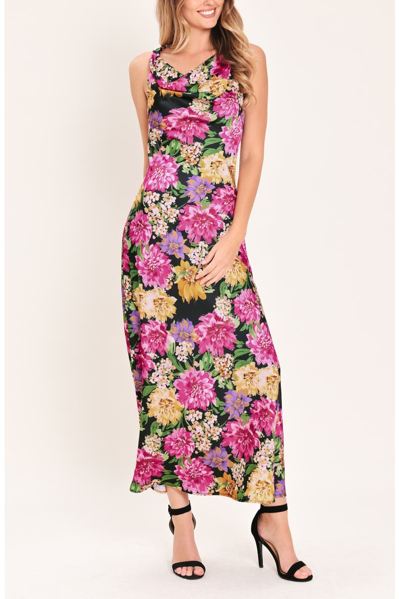 Sleeveless Print Midi Dress, Alternate, color, FLORAL MULTI