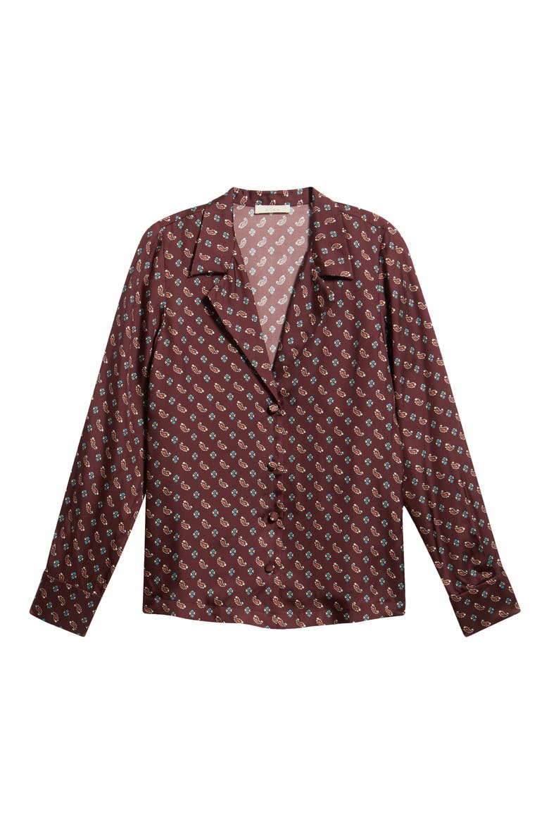 Dorsia Silk Blend Top, Alternate, color, DEAUVILLE PAISLEY
