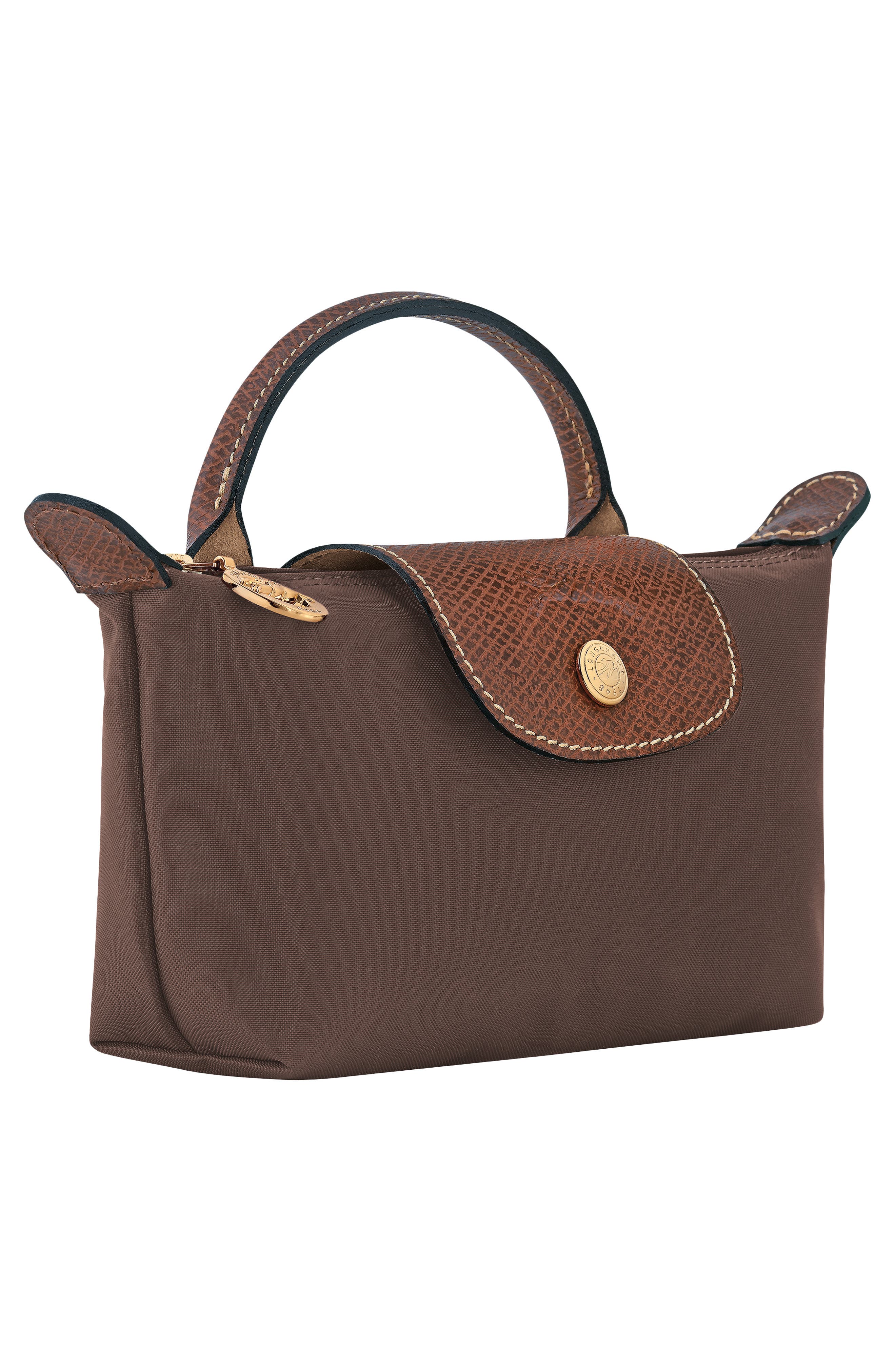 Le Pliage Recycled Cosmetic Case, Alternate, color, MOCHA