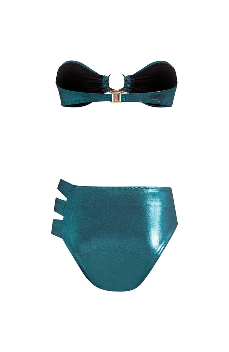 Luna B AURORA BIKINI, Alternate, color, Metallic Blue