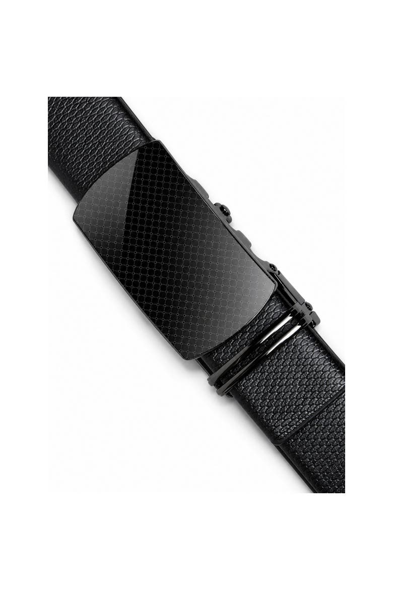 Soft-Flex Genuine Leather Ratchet Belt, Alternate, color, Obsidian