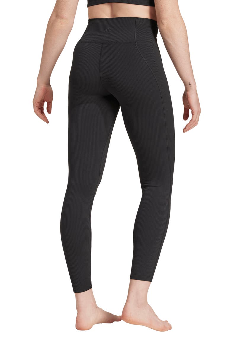 All Me Rib High Waist 7/8 Leggings, Alternate, color, BLACK