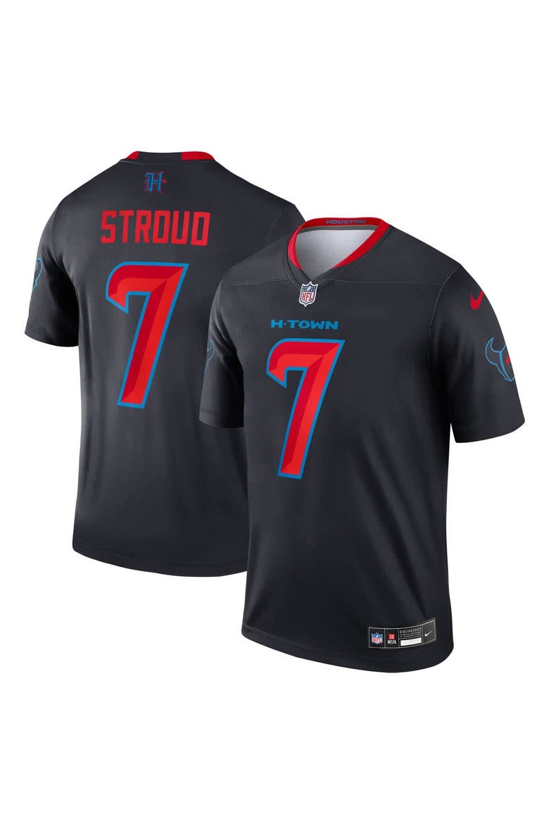 Men's Nike C.J. Stroud Navy Houston Texans 2nd Alternate Legend Player Performance Top, Alternate, color, Navy