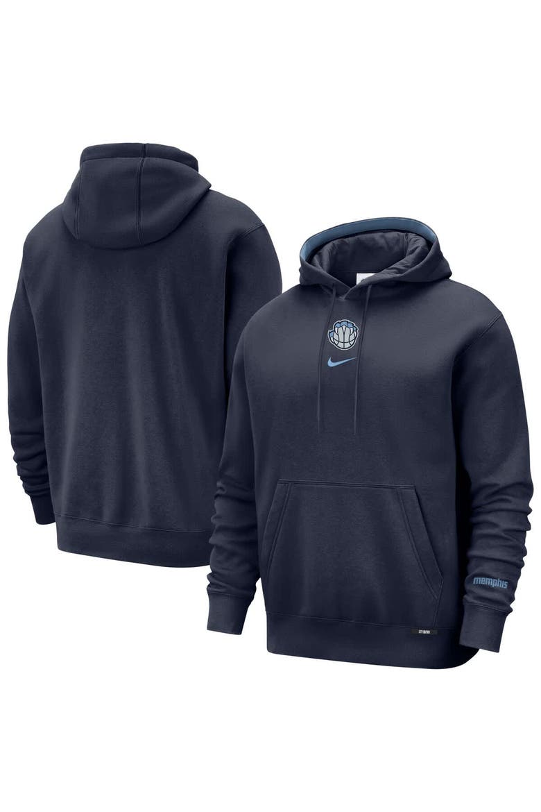 Men's Nike  Navy Memphis Grizzlies 2025/26 City Edition Courtside Remix Premium Hoodie, Main, color, Navy