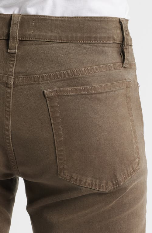 Frame L'homme Slim Fit Five-pocket Twill Pants In Brown
