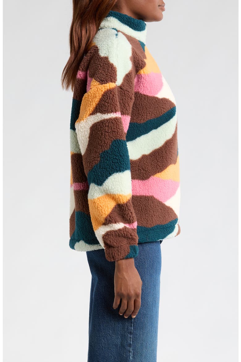 Strates Fleece Jacket, Alternate, color, STRATES PRINT