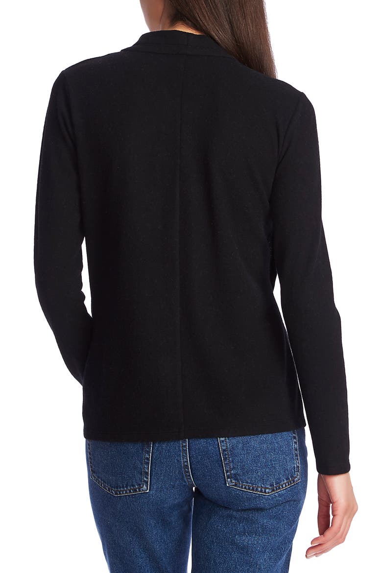 Embellished Cross Front Top, Alternate, color, RICH BLACK