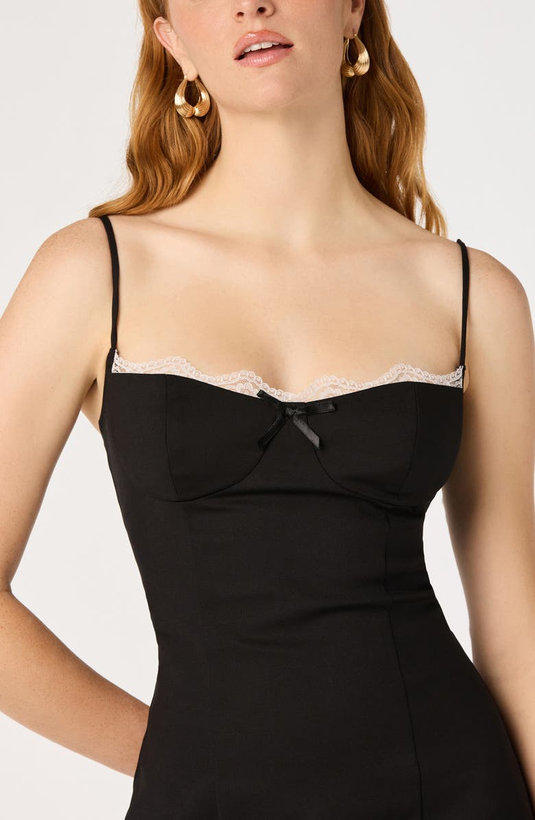 ASTR the Label Bea Midi Cocktail Dress, Alternate, color, Black