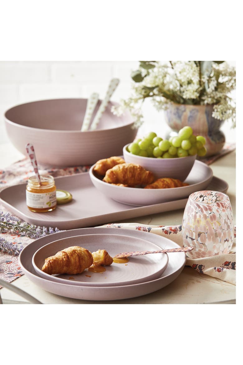 Brooklyn Lavender Purple Melamine Dinner Plate Dishwasher Safe, Alternate, color, Purple