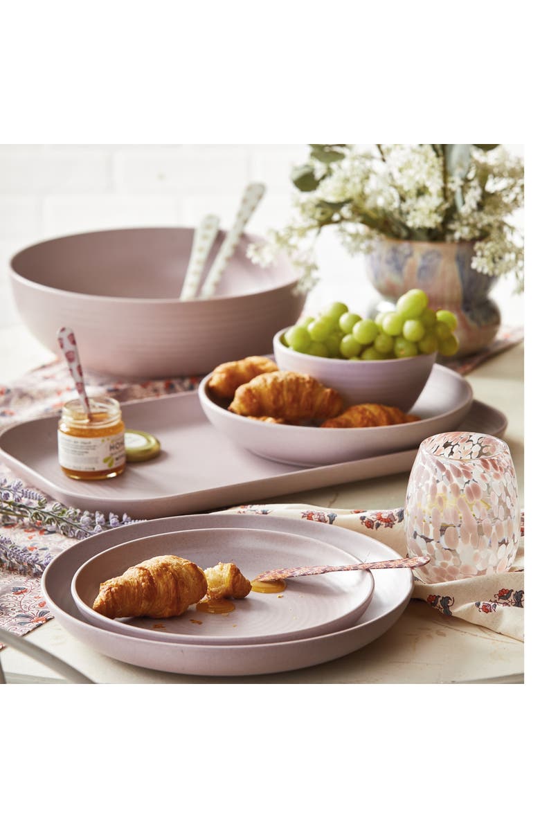 tag Brooklyn Lavender Purple Melamine Serving Bowl Dishwasher Safe, Alternate, color, Purple