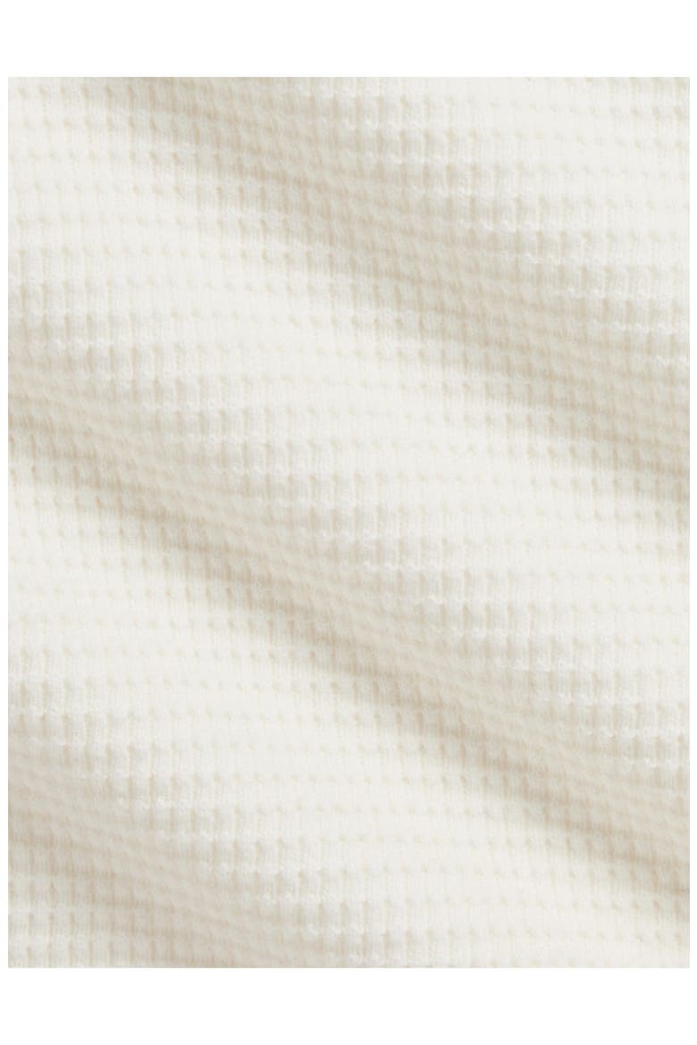 Kids' Waffle Knit Cotton Long Sleeve T-Shirt, Alternate, color, CLUBHOUSE CREAM