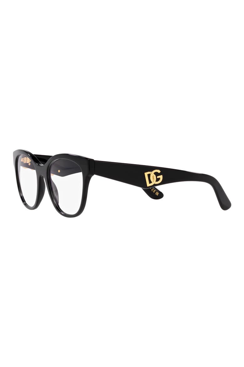 53mm Phantos Optical Glasses, Alternate, color, BLACK