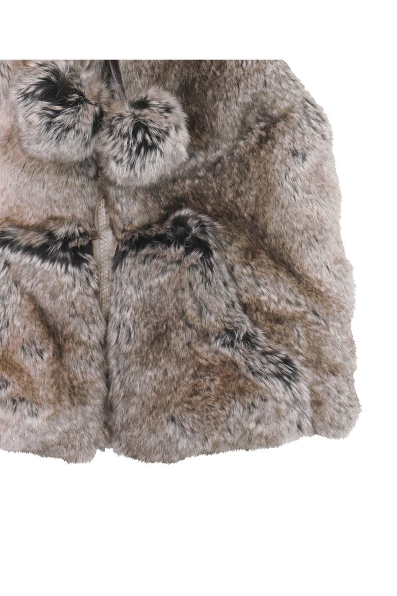 Faux Fur Plush Zip Front Vest, Alternate, color, Wild Rabbit
