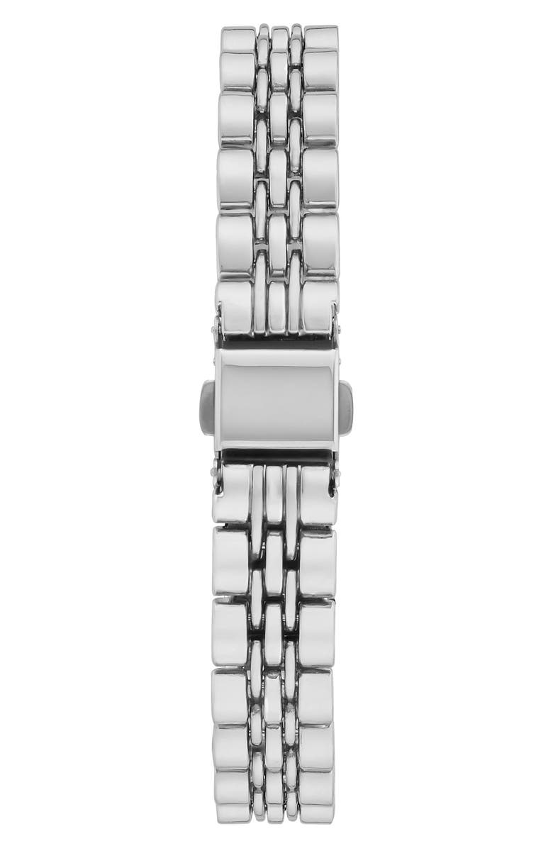 BCBG Oval Bracelet Strap Watch, 28mm, Alternate, color, Silver