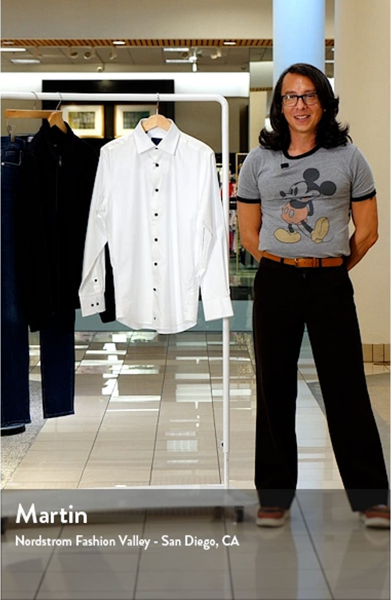 Trim Fit Super Fine Twill Dress Shirt