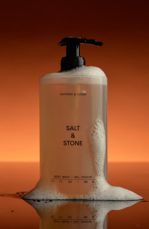 Salt & Stone Saffron & Cedar Body Wash In Regular