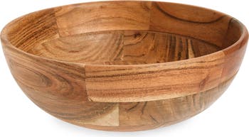 Acacia Wood Servings Bowl