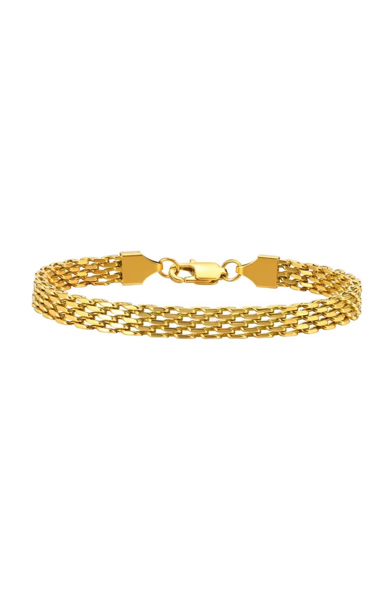 Hollywood Sensation Elena Adjustable Stackable Link Bracelet, Main, color, Gold