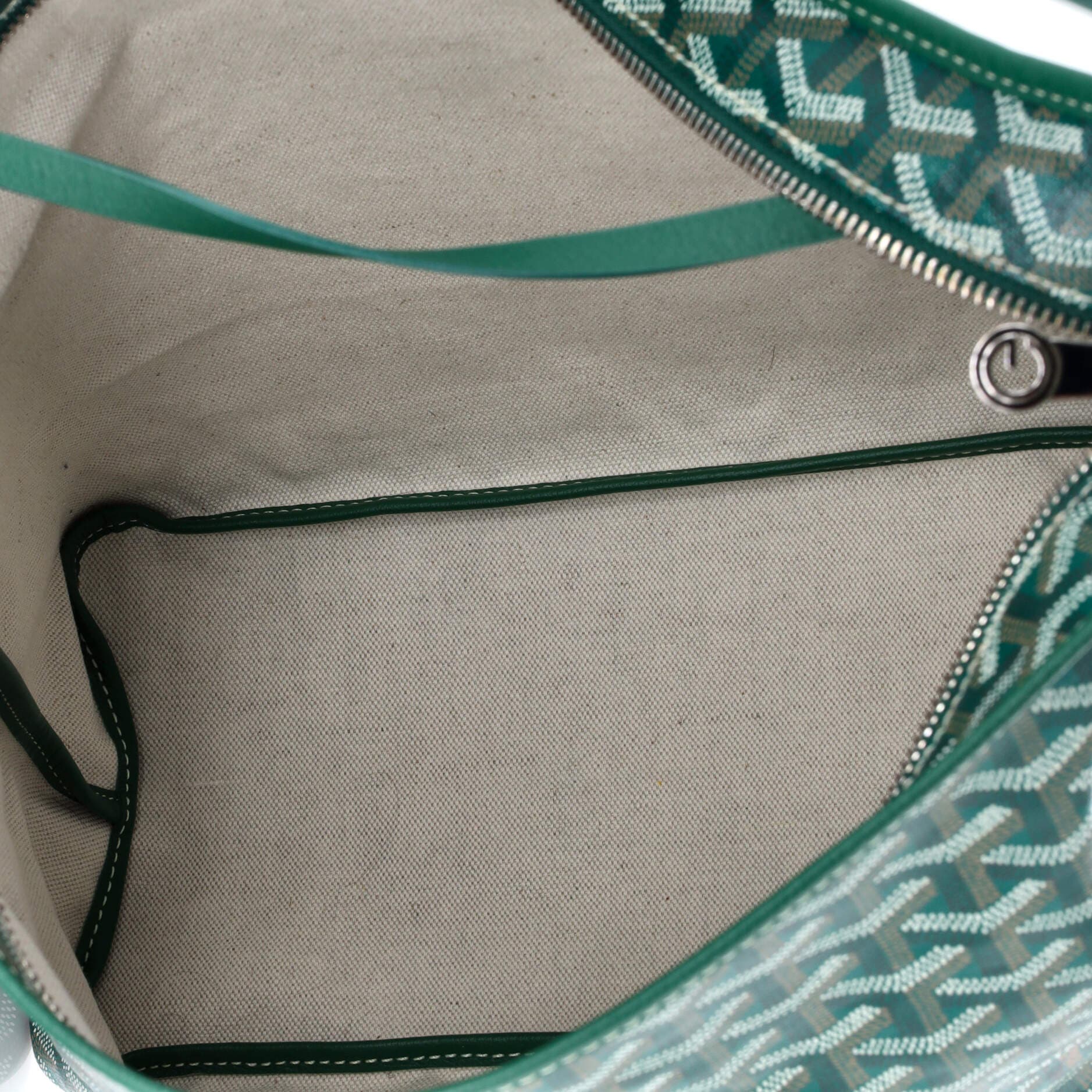 Pre-Owned Goyard Boheme Hobo Printed Coated Canvas, Alternate, color, Green