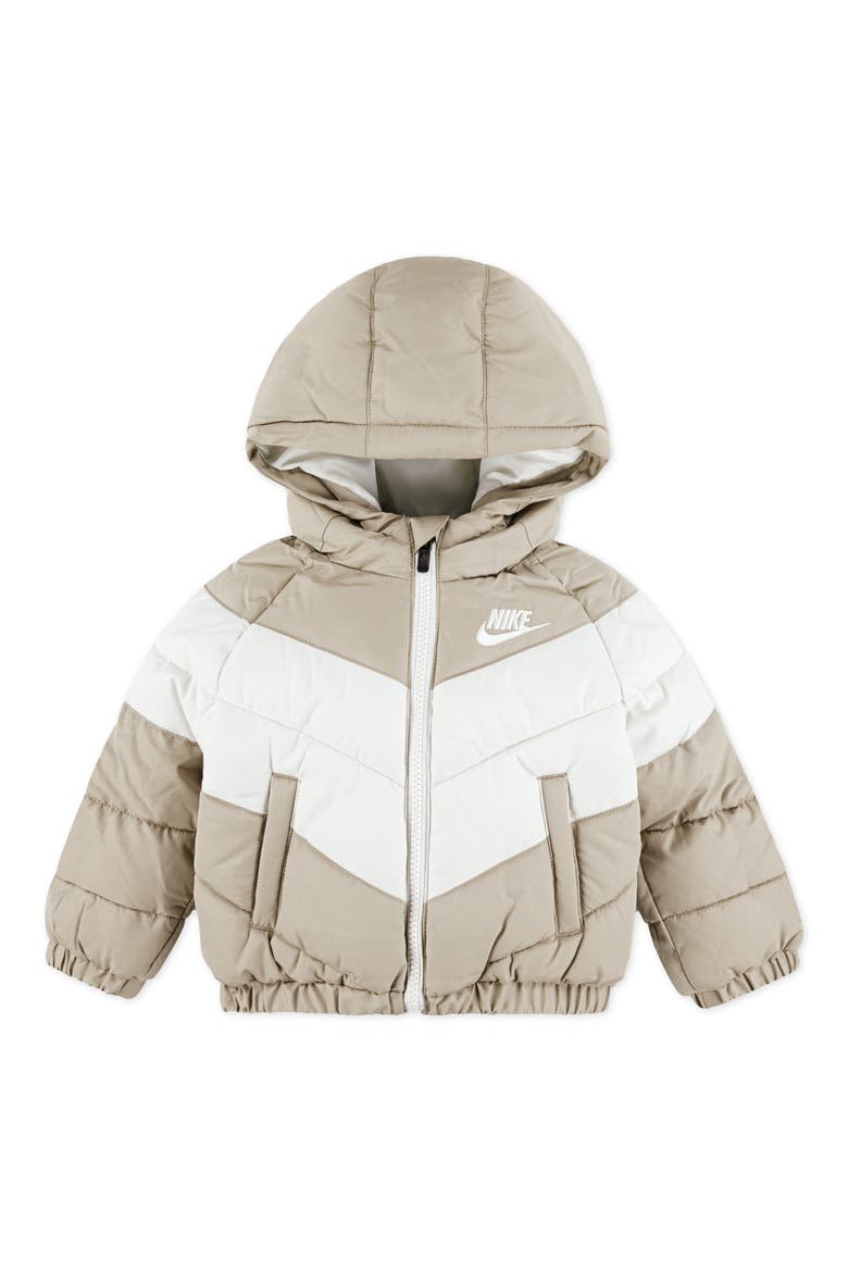 Quilted Hooded Puffer Jacket, Main, color, X1TKHAKI