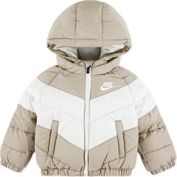 Chevron Puffer Hoodie