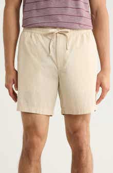 7-Inch Cotton Seersucker Shorts