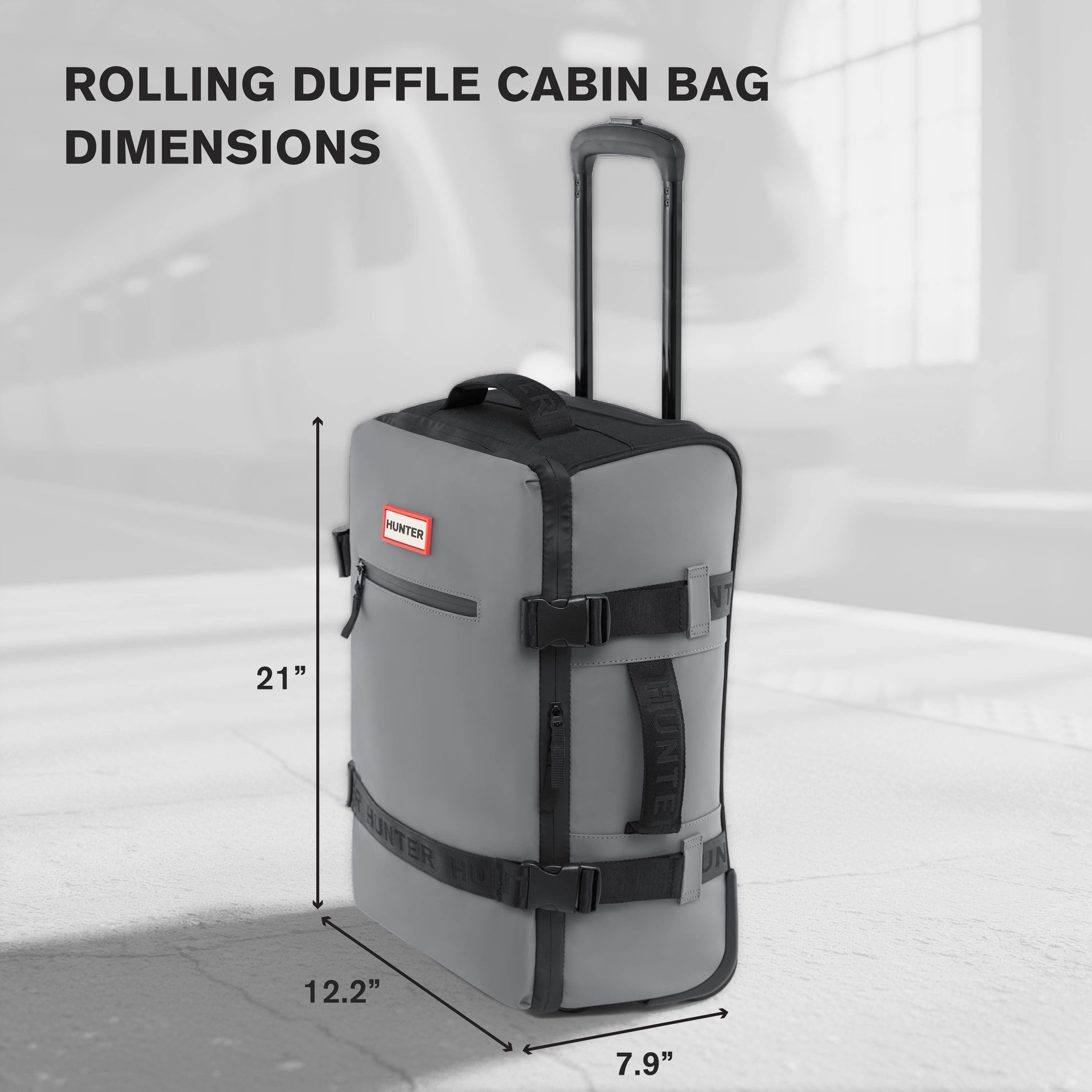 Hunter 21" Carry On Rolling Duffel, Alternate, color, Gray