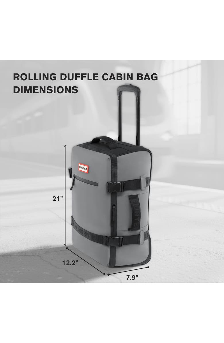 Hunter 21" Carry On Rolling Duffel, Alternate, color, Gray