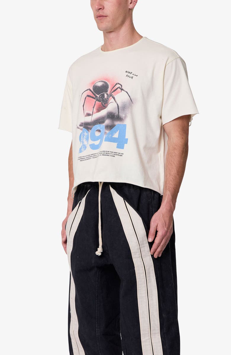 mnml Black Widow Graphic T-Shirt, Alternate, color, Off White