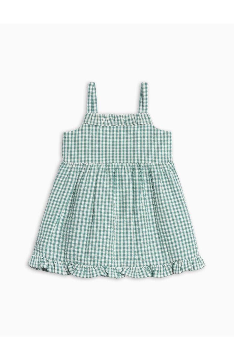 KENDI by Colored Organics Organic Juliette Seersucker Tank Dress, Main, color, Laguna Gingham