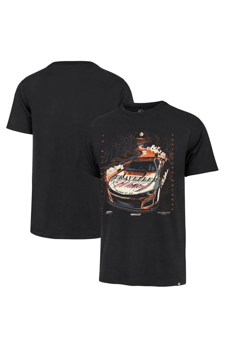 Men's '47  Black Justin Allgaier Traveller Whiskey Car T-Shirt, Main, color, Black