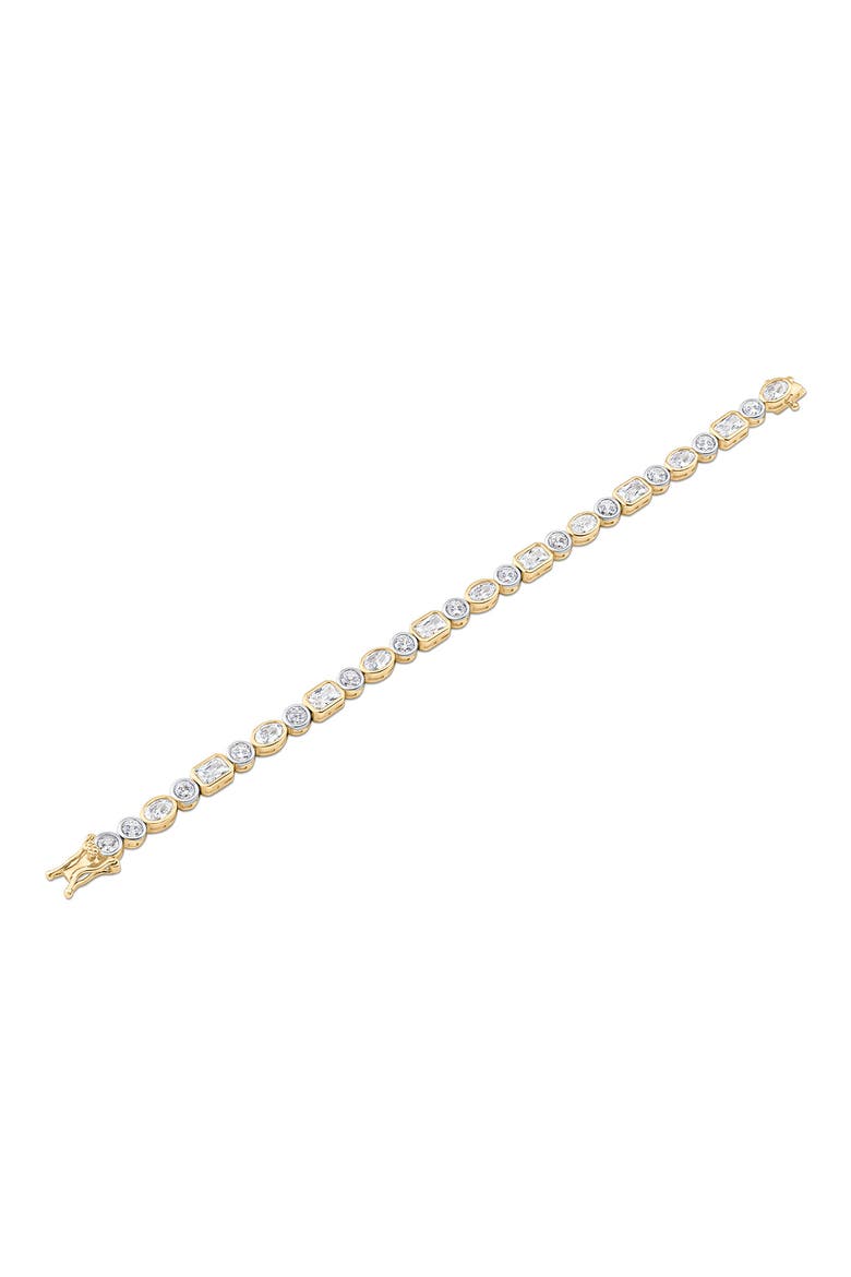 Mixed Cut Cubic Zirconia, Alternate, color, SILVER/ GOLD