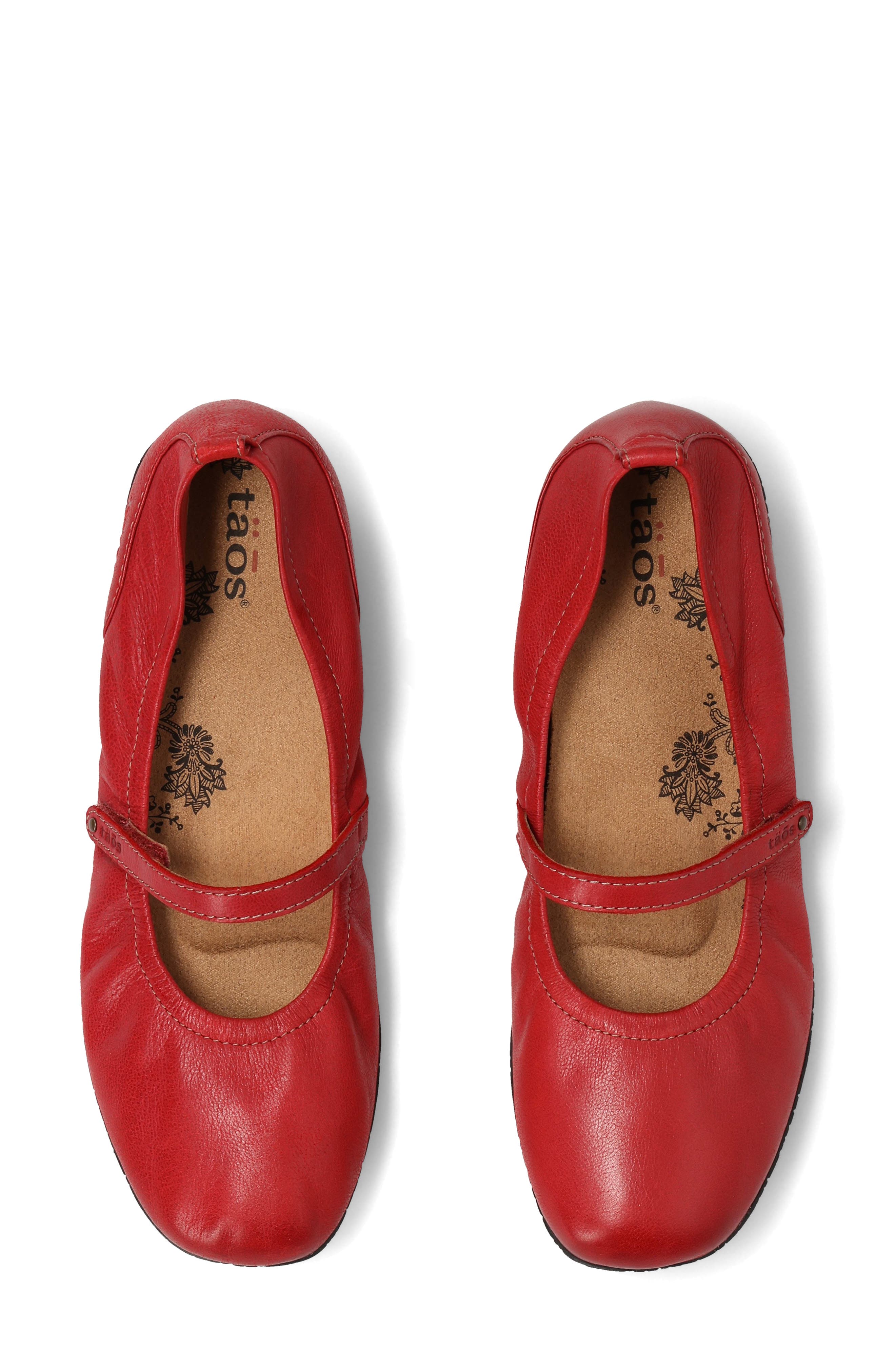 Babble Mary Jane Flat, Alternate, color, RED