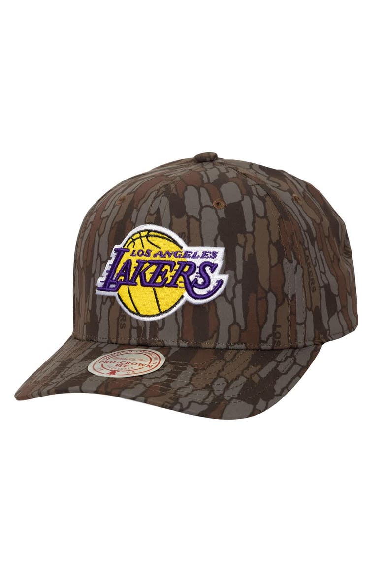 Men's Mitchell & Ness  Camo Los Angeles Lakers Hidden Pro-Crown Adjustable Hat, Main, color, Camo