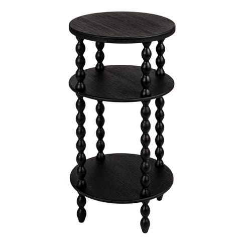 Bobbin Leg Round Accent Table