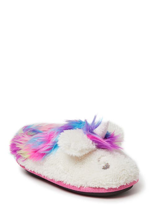 Kids' Peyton Novelty Unicorn Fuzzy Slipper