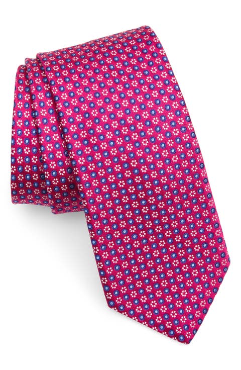 Micro Floral Silk Tie